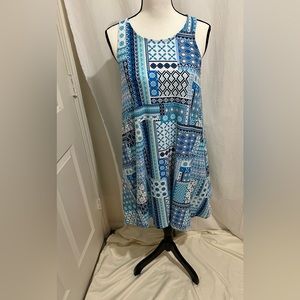 Bobbie Brook Printed Tunic tank top size s